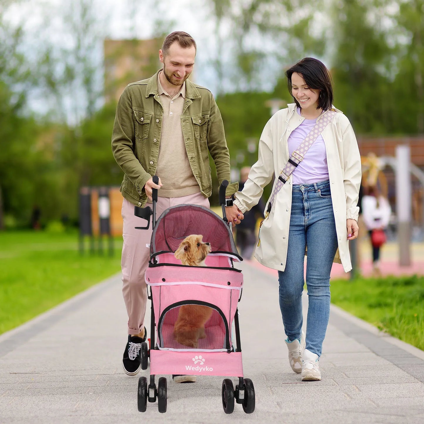 Poussette pour chien - Dogtrolleyâą rose