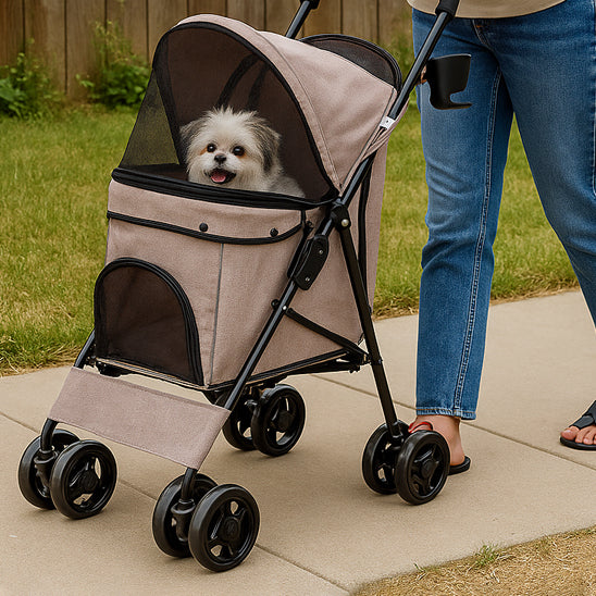 poussette pour chien pour promener en ville