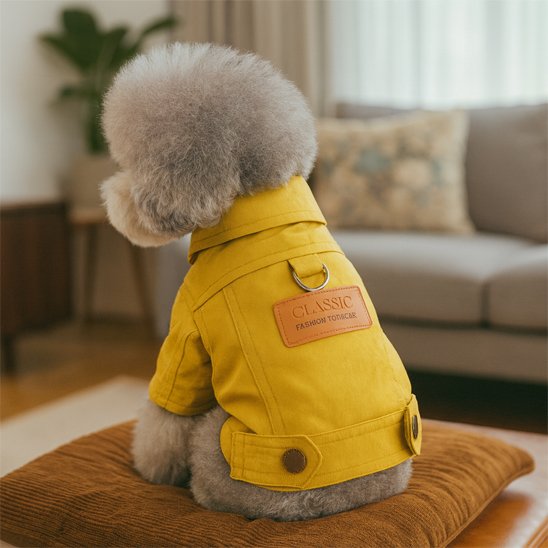 Manteau chien | Denim Élégance