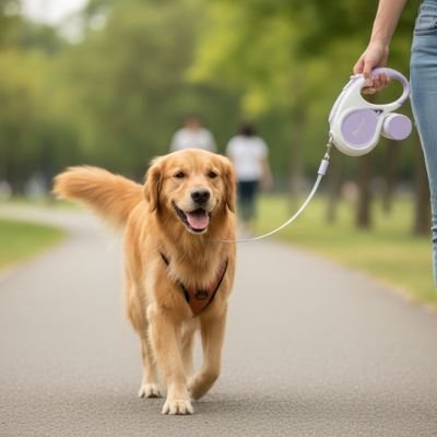 Laisse chien enrouleur | Sécuri-Flex™