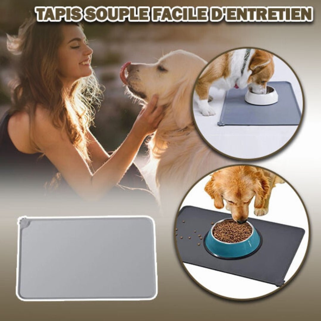 Tapis gamelle chien | Waposet™ - Je Promène Mon Chien