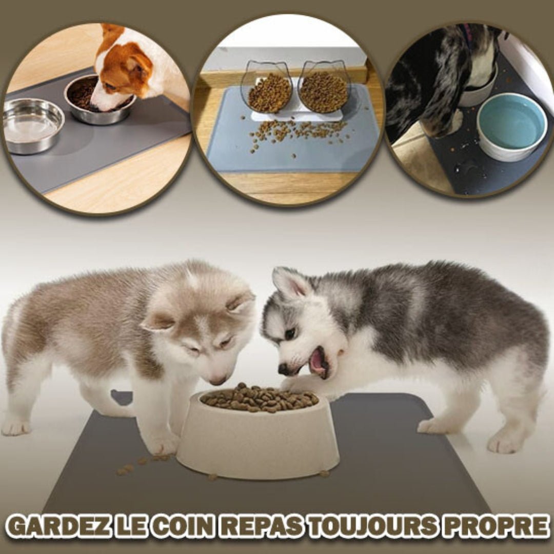 Tapis gamelle chien | Waposet™ - Je Promène Mon Chien