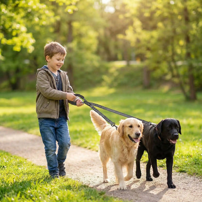 Laisse double pour chien | Robuste & Secure