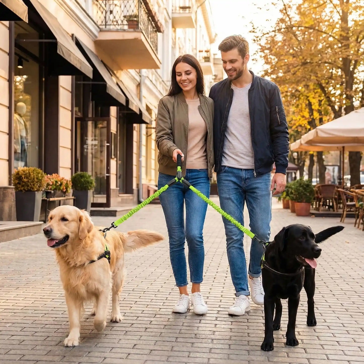 Laisse double pour chien | Robuste & Secure