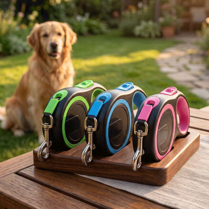 Laisse pour chien enrouleur coloris