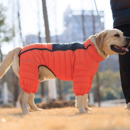 Manteau pour chien Wintershield orange au parc