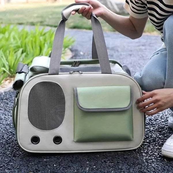 sac de transport pour chien vert