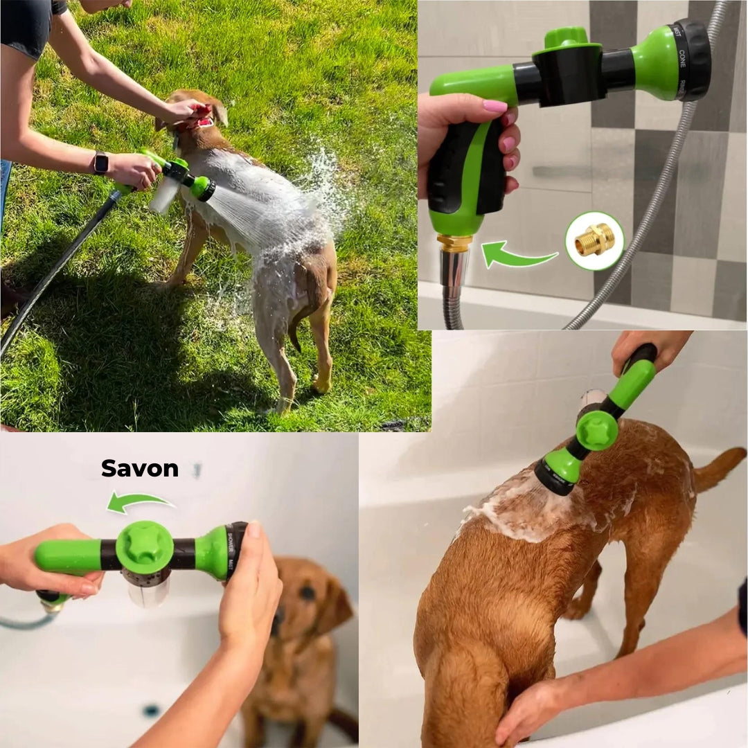 Pistolet de douche avec doseur | Pixielux™ - Je Promène Mon Chien