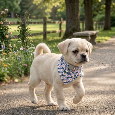 bandana chien au parc