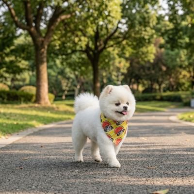 Bandana pour chien jaune