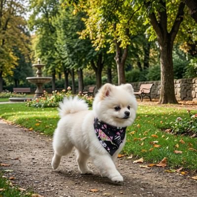Bandana pour chien noir au parc