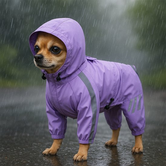 Ciré pour chien violet