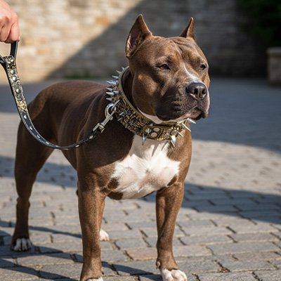 Collier chien chemin