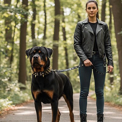 Collier chien forêt