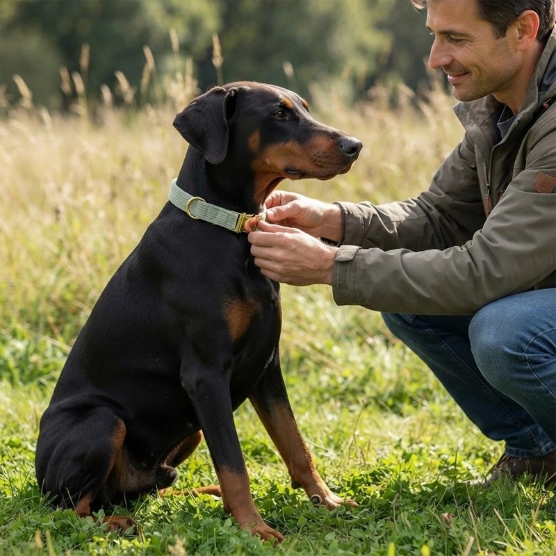Collier chien personnalisé en balade