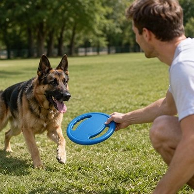 Frisbee chien jeu
