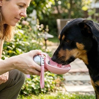 Gourde pour chien hydratation