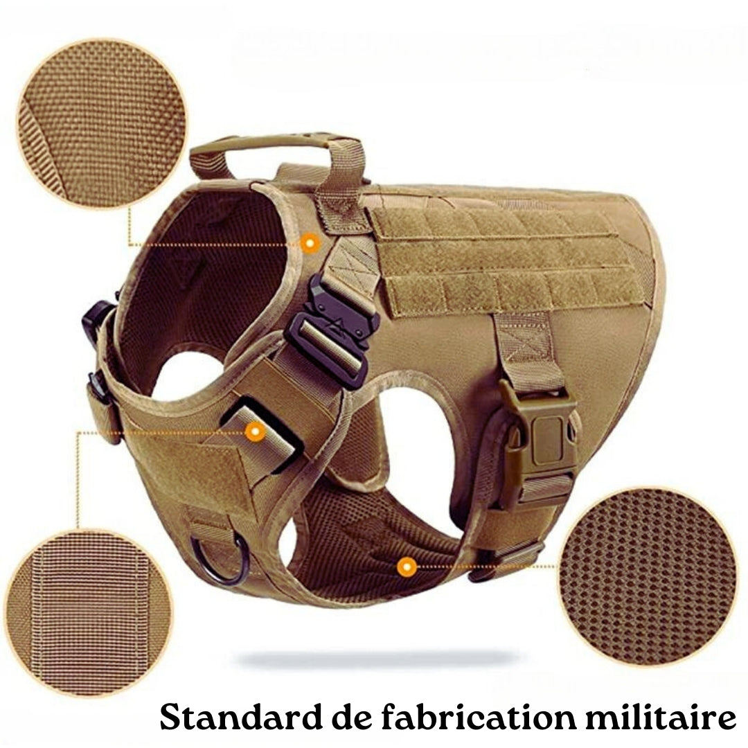 harnais chien Millitpack - standard de fabrication militaire
