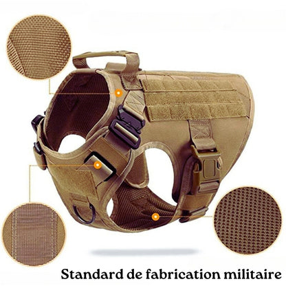 harnais chien Millitpack - standard de fabrication militaire