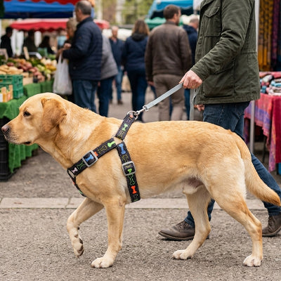 Harnais chien noir