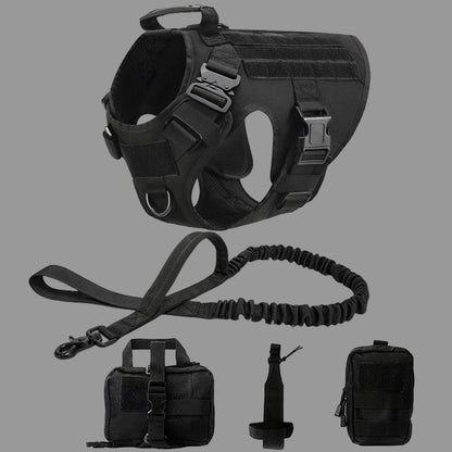 Harnais chien - Militpack™ - Lot de 5 pièces Noir