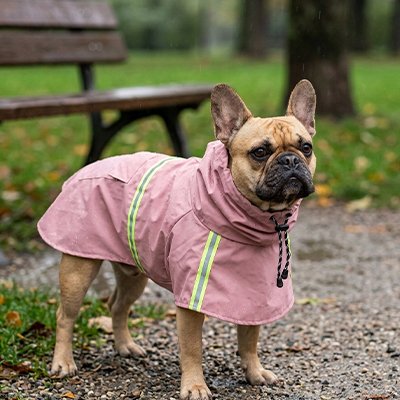 Imperméable pour chien​ rose