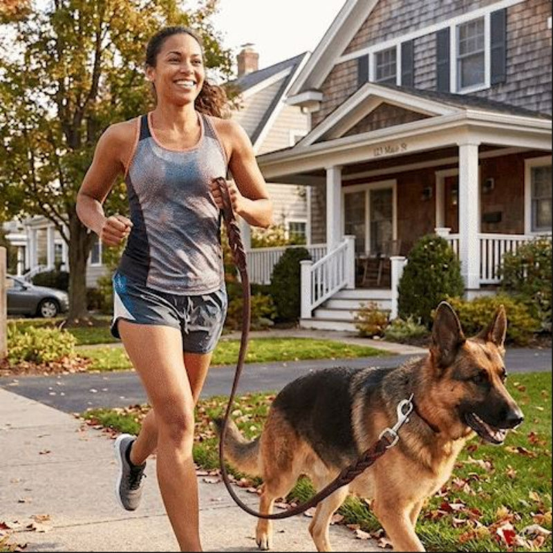 Laisse chien jogging matinal