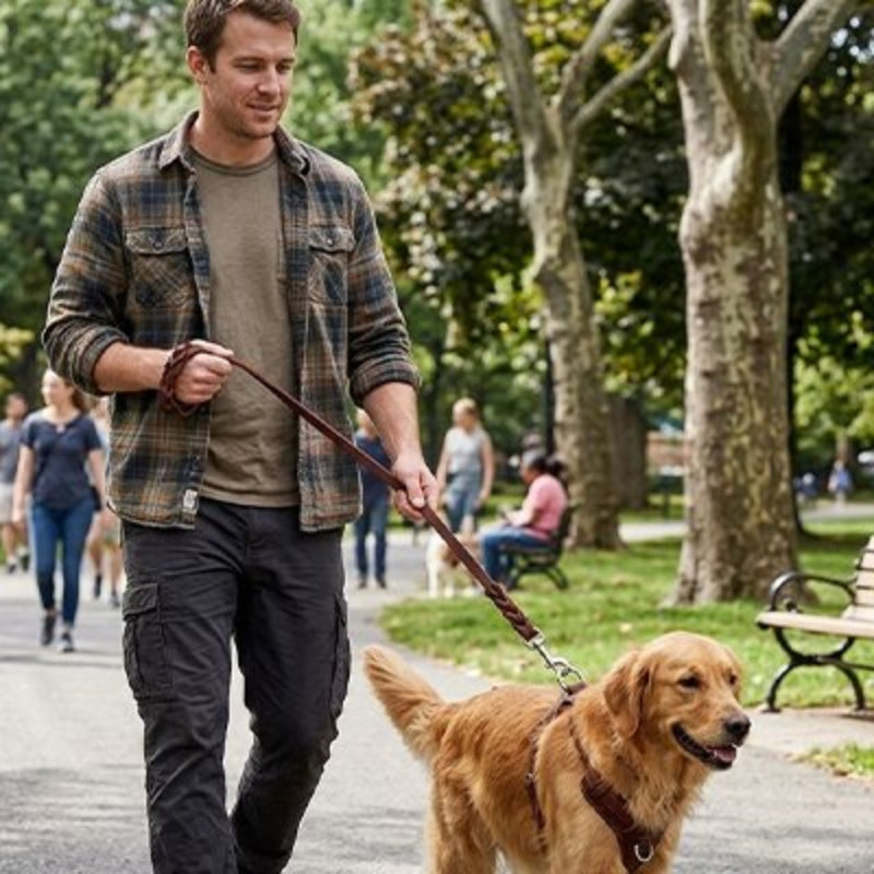 Laisse chien promenade du week-end