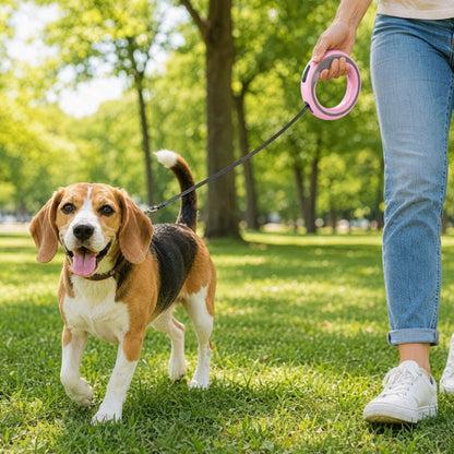 Laisse enrouleur pour chien | AntiEmmêlement™
