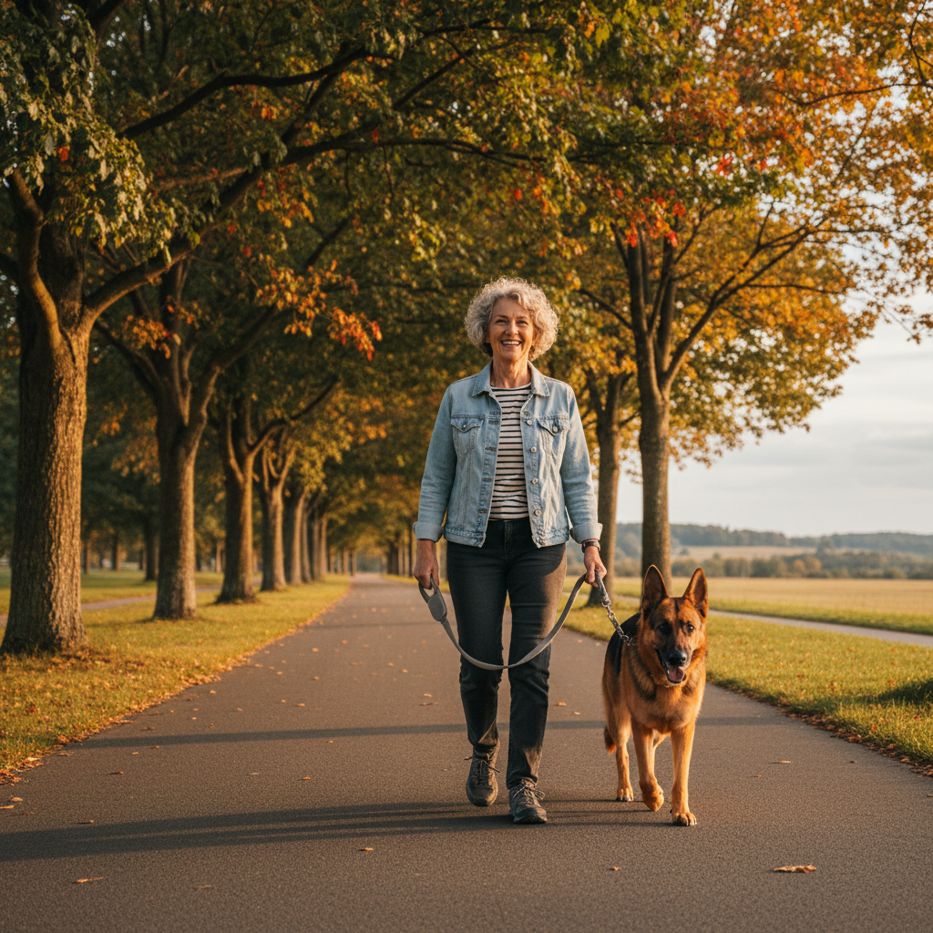 Laisse pour chien - Berger Allemand fin d'été