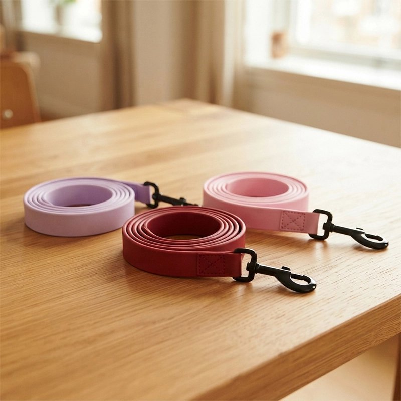 Laisse pour chien sur table