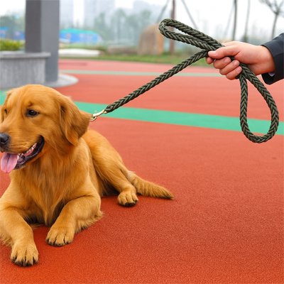 Laisse pour chien vert et noir