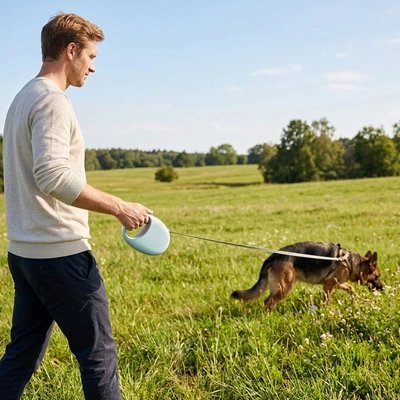 Laisse pour chien verte
