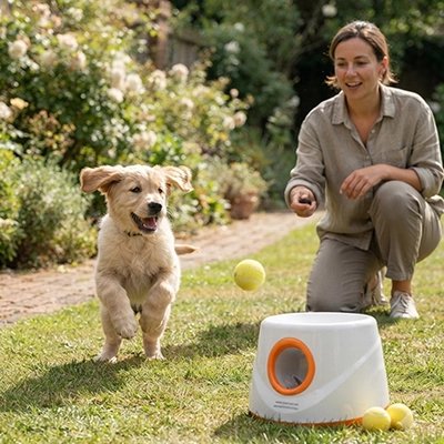 Lanceur de balle pour chien au parc