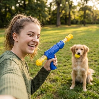 Lanceur de balle pour chien en extérieur