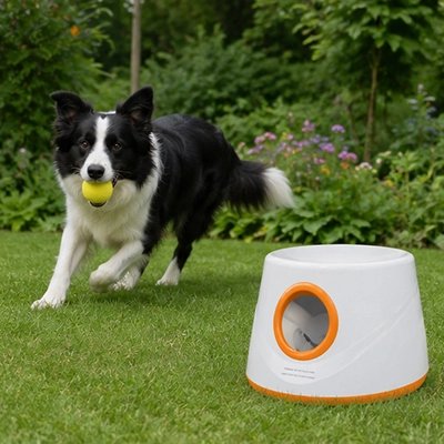 Lanceur de balle pour chien orange