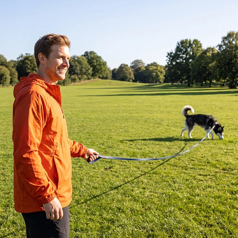 Longe pour chien dressage au parc