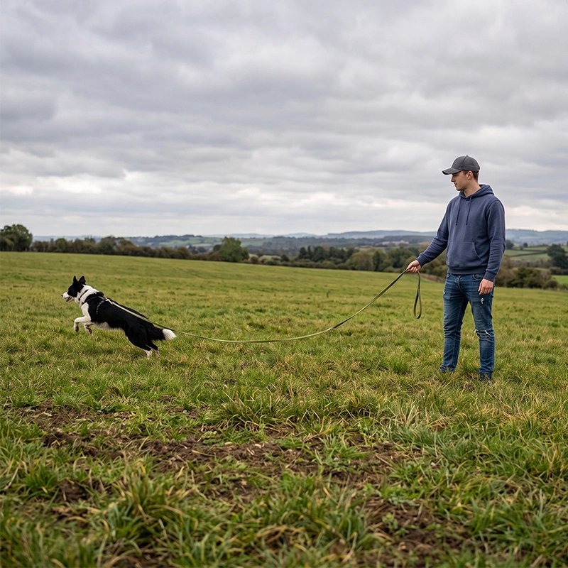 Longe pour chien dressage nature