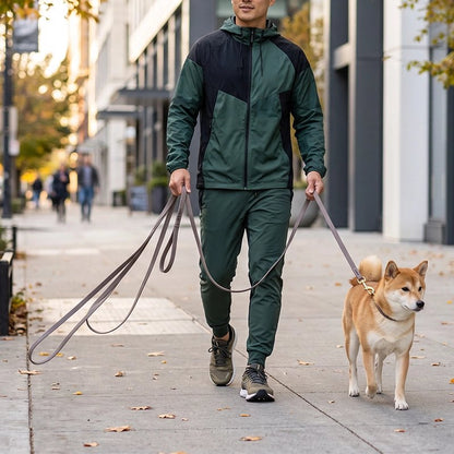 Longe pour chien promenade urbaine