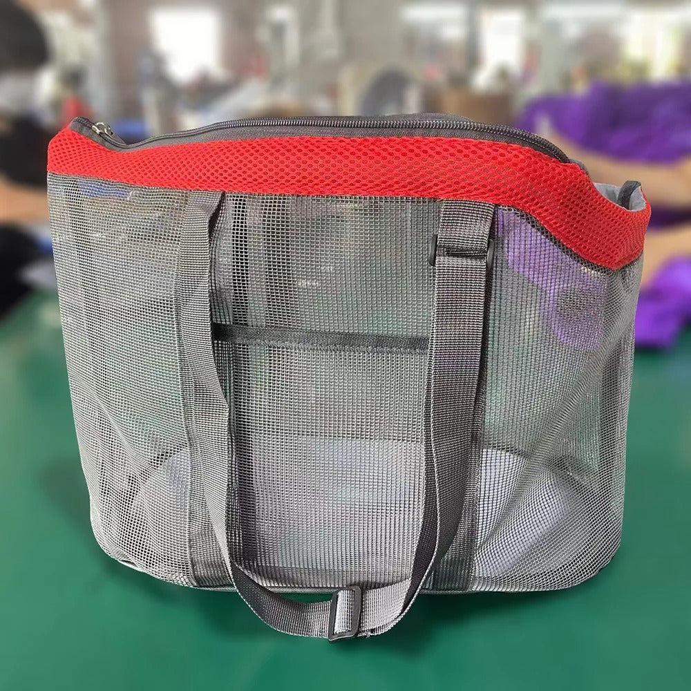 sac de transport pour chien style panier rouge