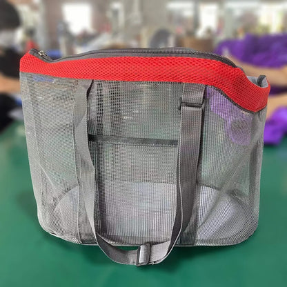 sac de transport pour chien style panier rouge