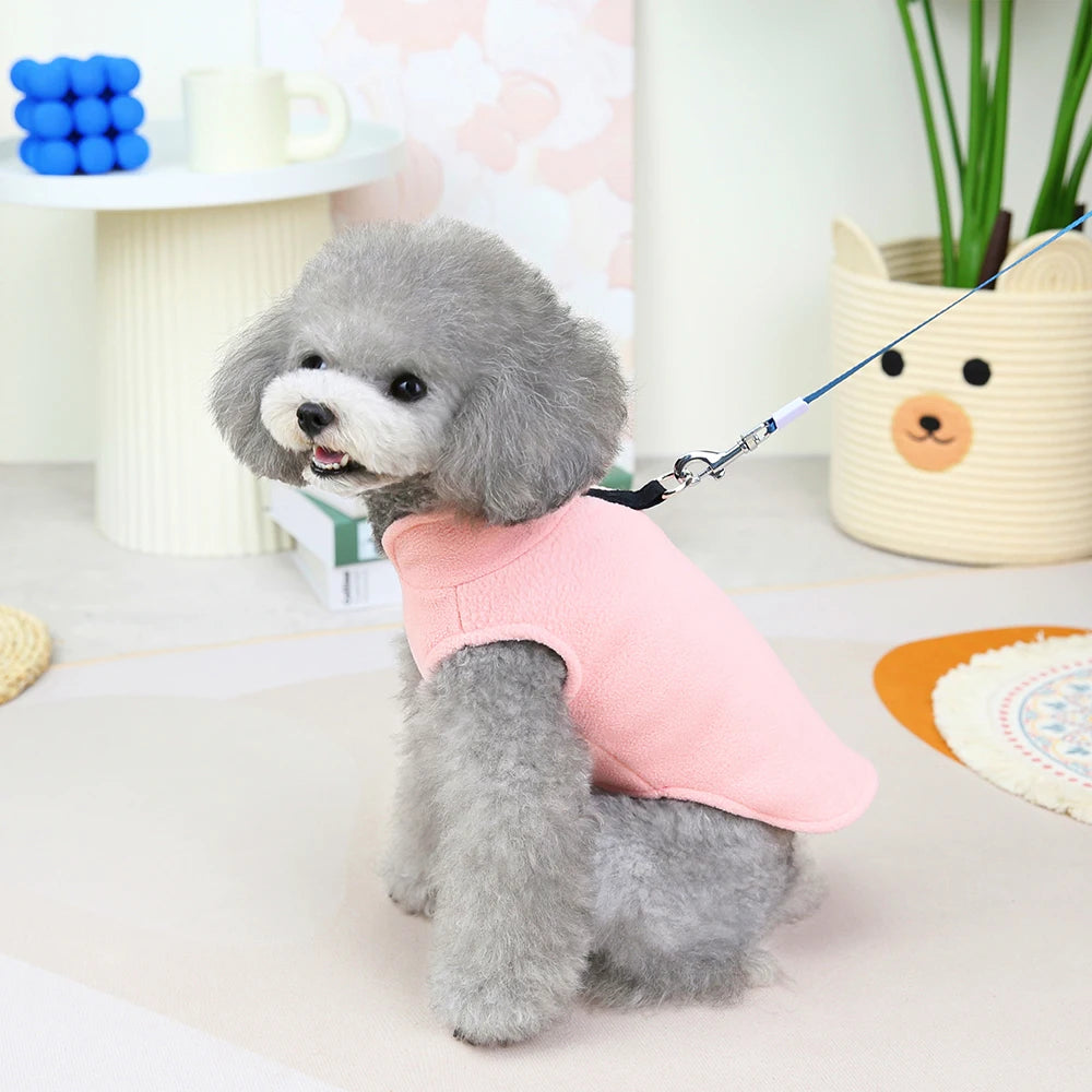 Manteau pour petit chien - DogPolaire™ - Je Promène Mon Chien - gilet rose1