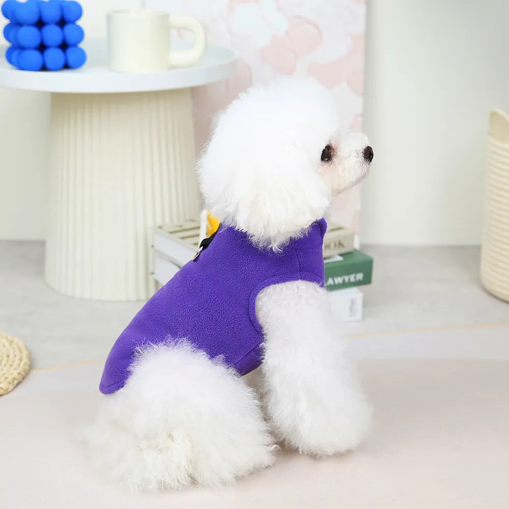 Manteau pour petit chien - DogPolaire™ - Je Promène Mon Chien - gilet violet 1