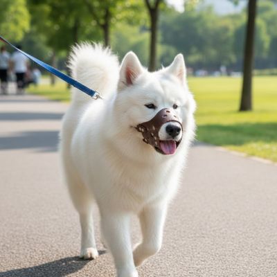 balade en toute sécurité avec la muselière pour chien
