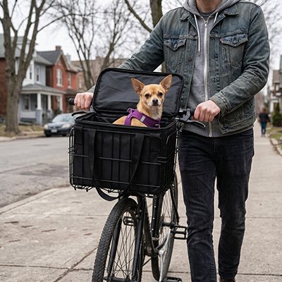 Panier pour vélo chien