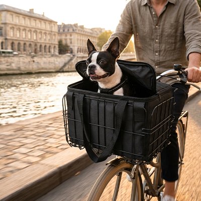 Panier pour vélo chien