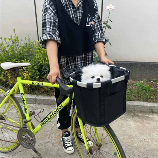 PANIER VELO | BAGBIKE™ NOIR - Je Promène Mon Chien