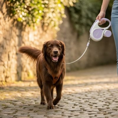 Laisse chien enrouleur | Sécuri-Flex™
