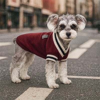 Pull pour chien Style canin couleur bordeaux