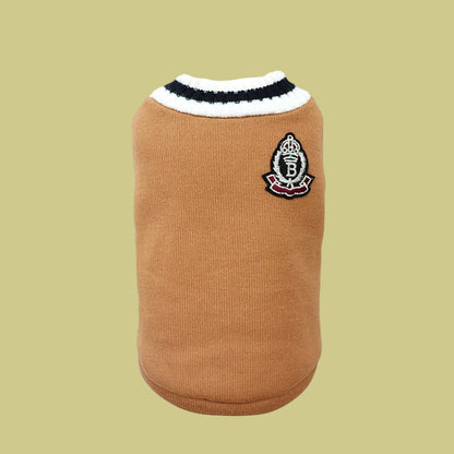 Variante ocre du pull pour chien Style canin